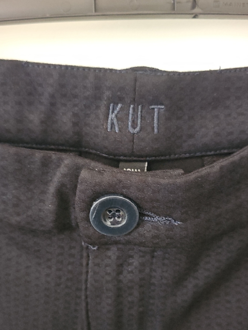 Kut from the Kloth Subtle Pattermed Women's Dress Pants - Trouser Leg - Picture 2 of 5